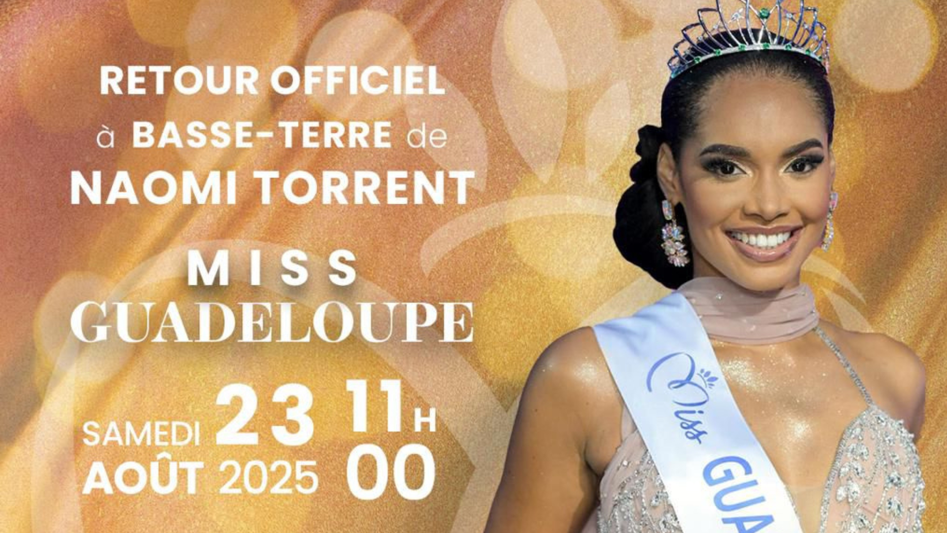 Retour officiel de Miss Guadeloupe à Basse-Terre ! 